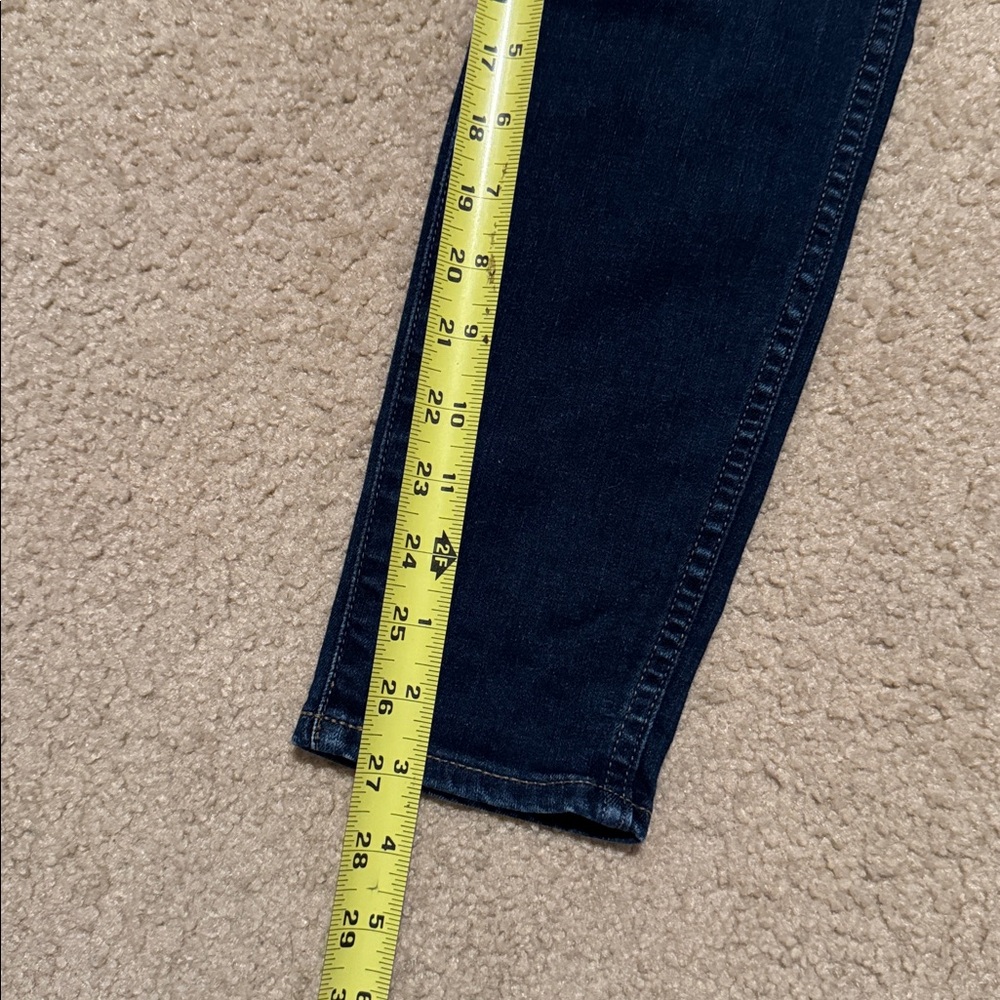 Madewell Indigo Denim Pants hi-rise skinny size 27 - Picture 8 of 12